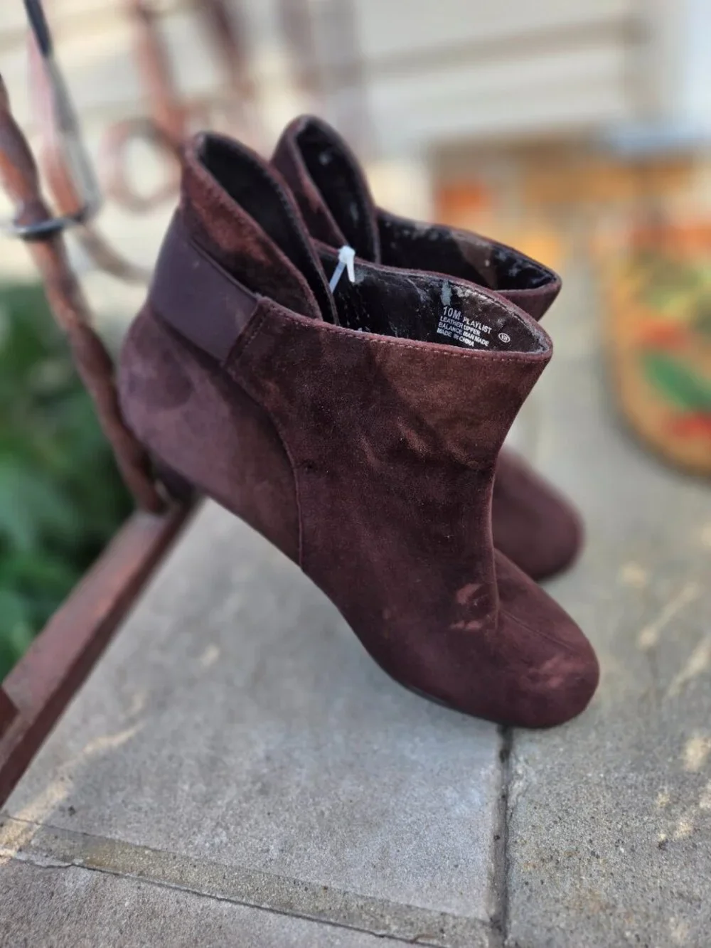 Aerosoles dark brown suede booties - US10 UK8 EUR41